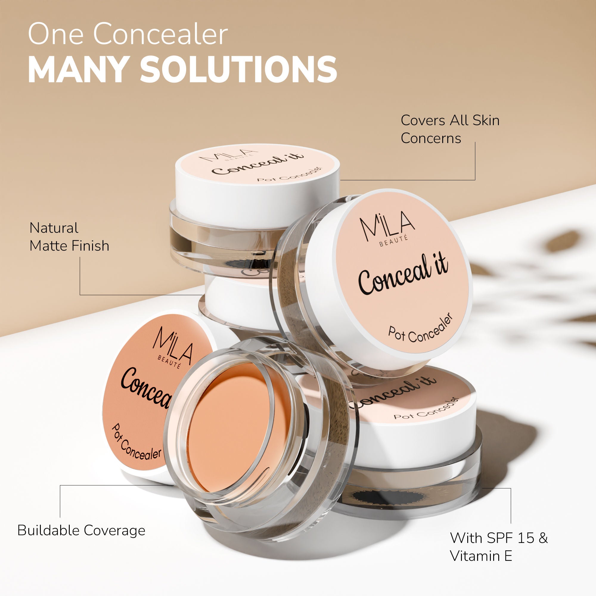 Conceal It Pot Concealer Creamy Matte Finish with SPF 15