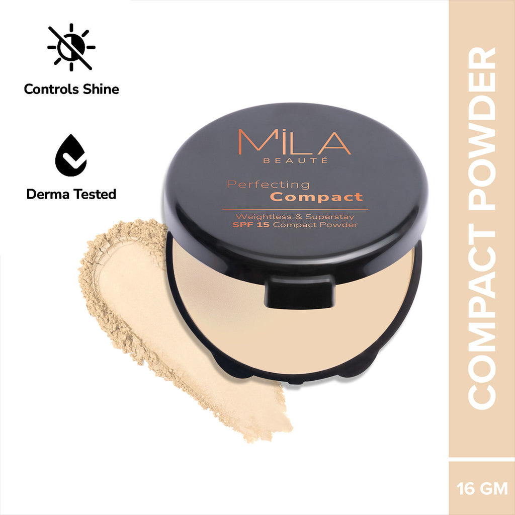 Superstay Natural Matte Finish Perfecting Compact Powder with SPF 15 - Natural