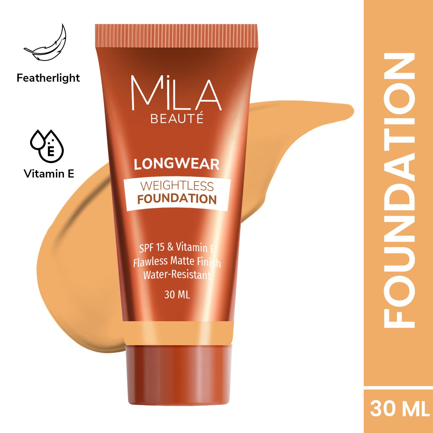 Longwear Weightless Matte Finish Foundation with SPF 15 - Soft Tan