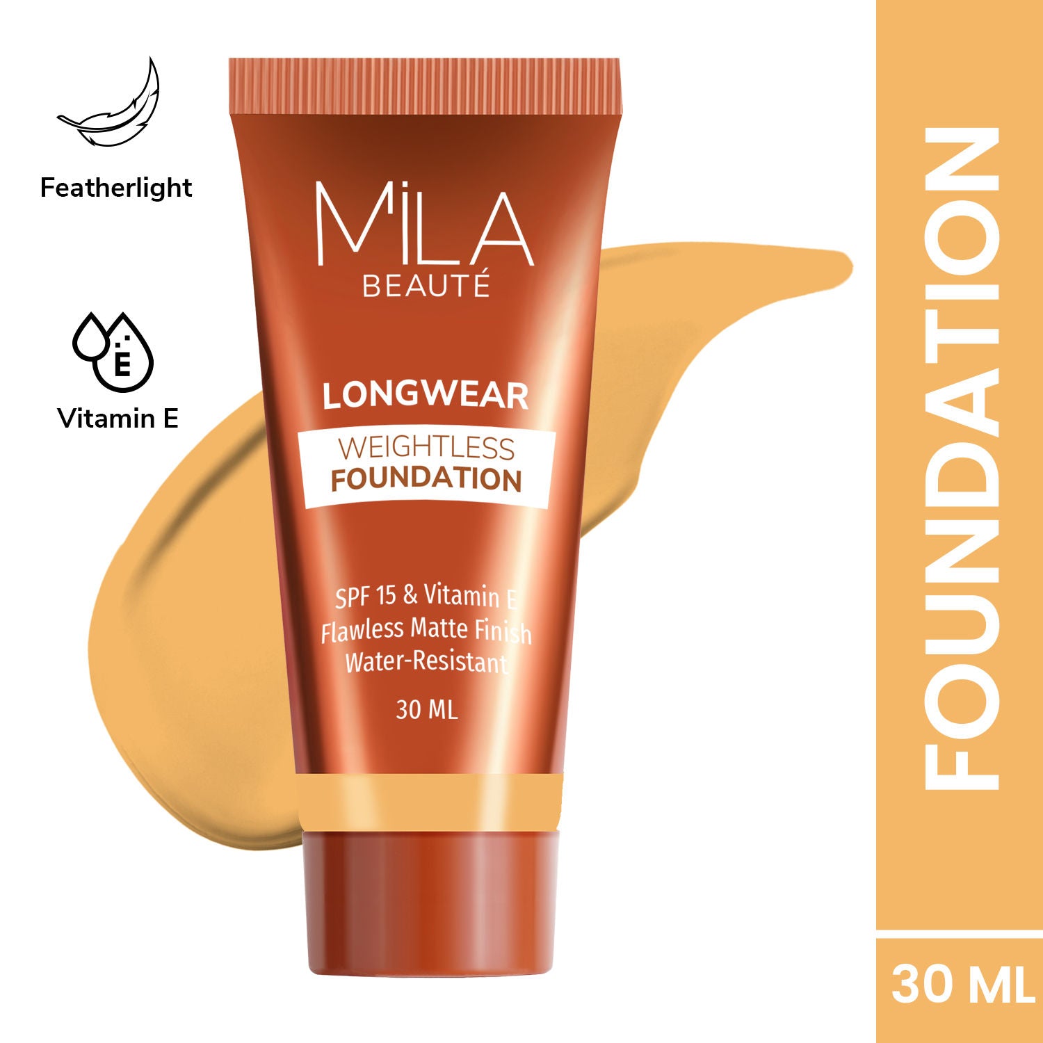 Longwear Weightless Matte Finish Foundation with SPF 15 - Golden Caramel