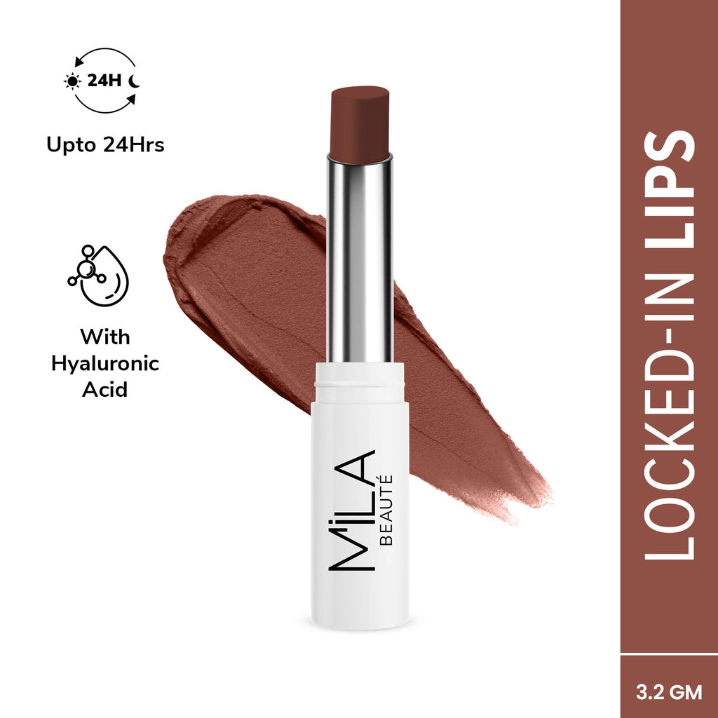 24 Hr Non-Transfer Matte Locked-In Lipstick