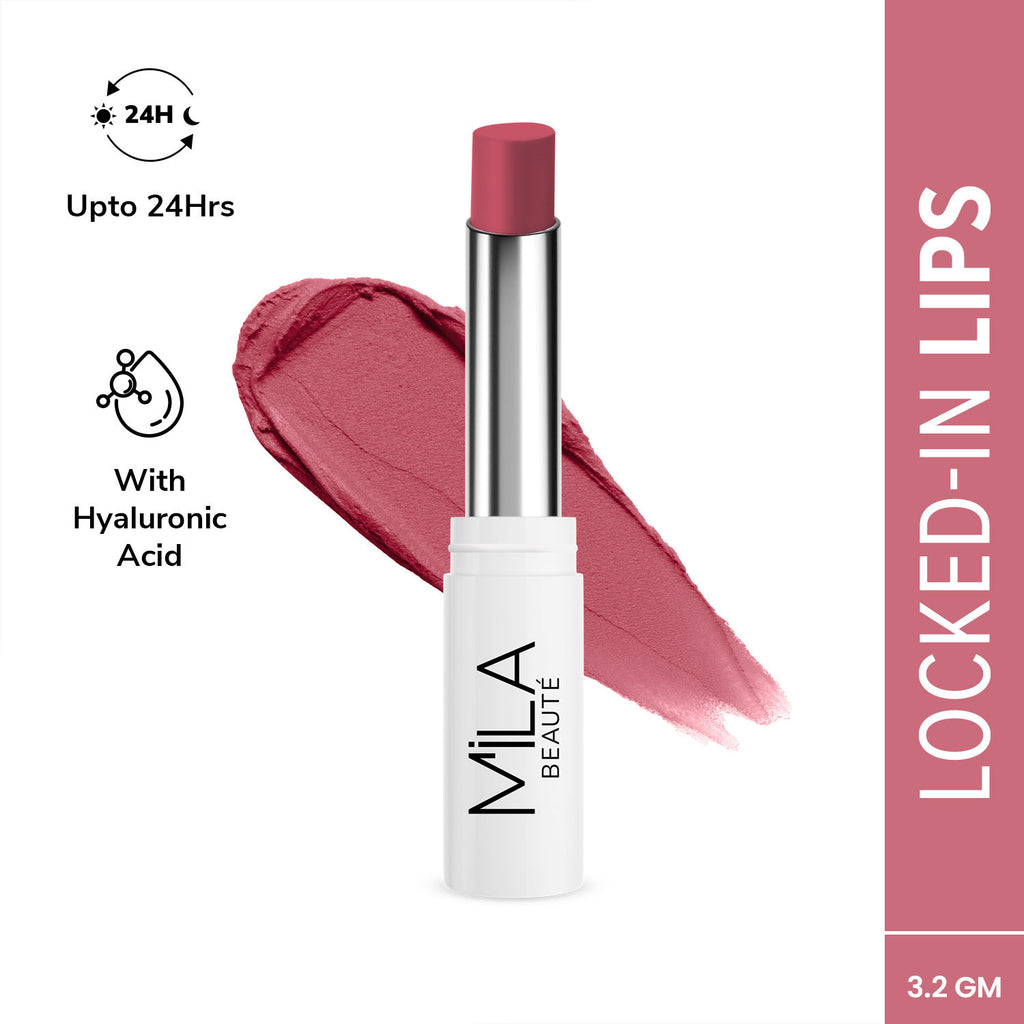 24 Hr Non-Transfer Matte Locked-In Lipstick - 3 Nude Peach