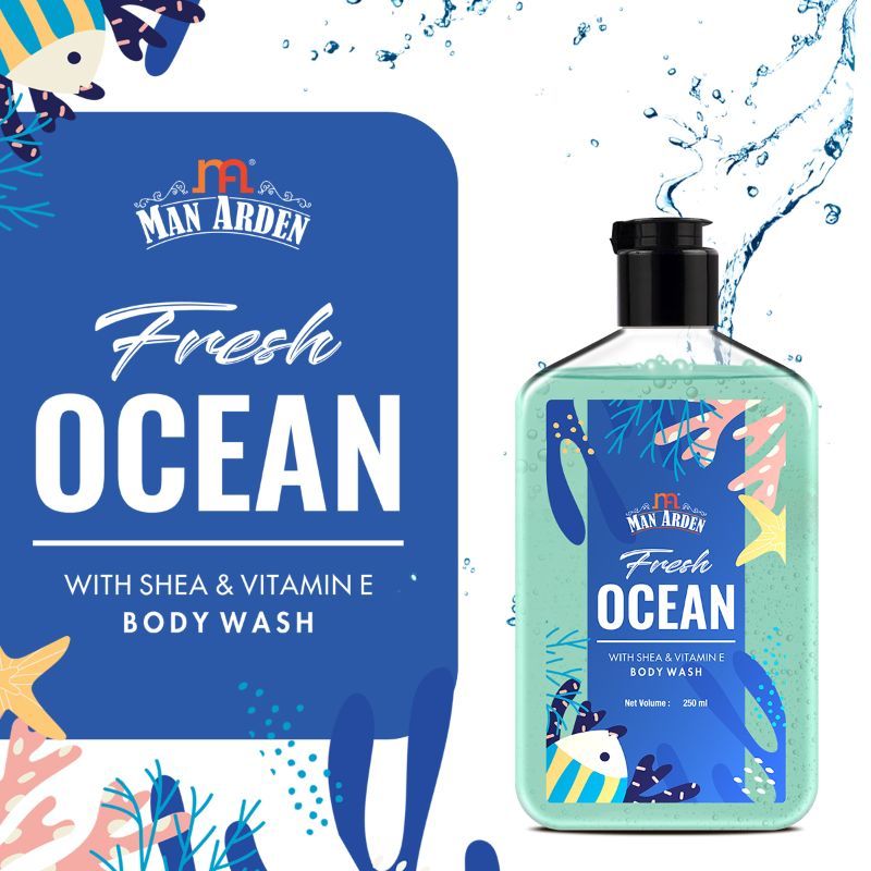 Fresh Ocean Luxury Body Wash Infused With Shea Butter & Vitamin E