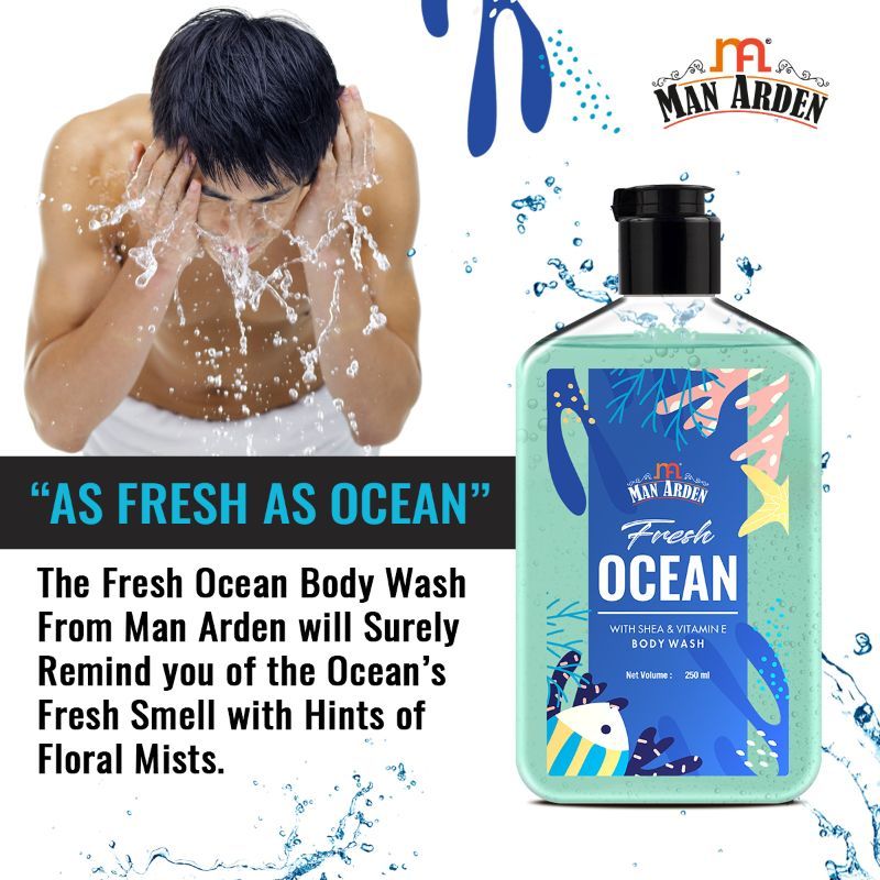 Fresh Ocean Luxury Body Wash Infused With Shea Butter & Vitamin E