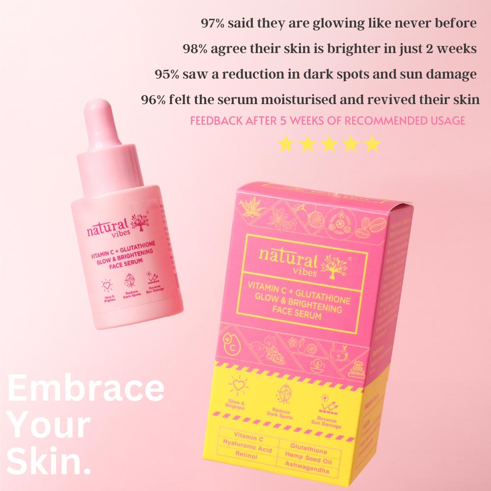 Vitamin C + Glutathione Glow & Brightening Face Serum