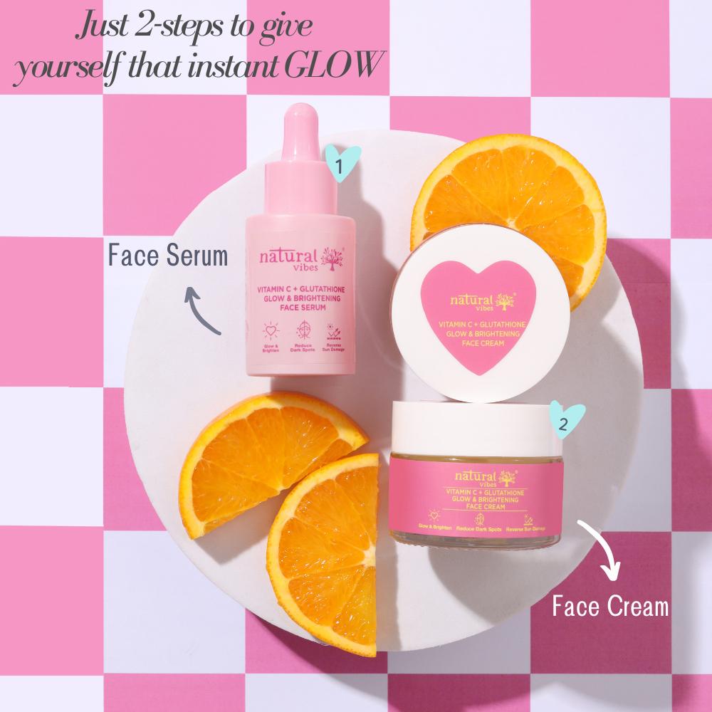 Vitamin C + Glutathione Glow & Brightening Face Cream