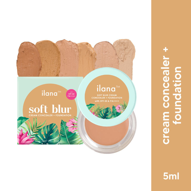 Soft Blur Cream Concealer & Foundation with SPF 50 - coconut