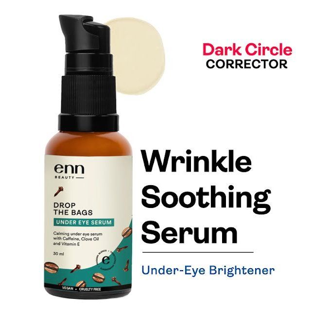 Under Eye Serum For Dark Circle, Wrinkles & Puffiness Reduction With Caffeine & Clove Oil