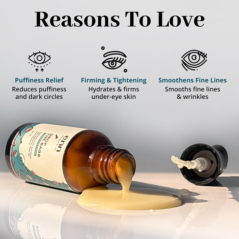 Under Eye Serum For Dark Circle, Wrinkles & Puffiness Reduction With Caffeine & Clove Oil