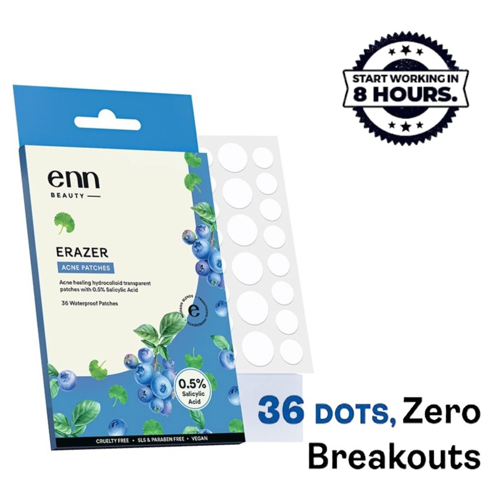 Erazer Acne Pimple Patches - 0.5% Salicylic Acid, Waterproof & Transparent, 36 Patches