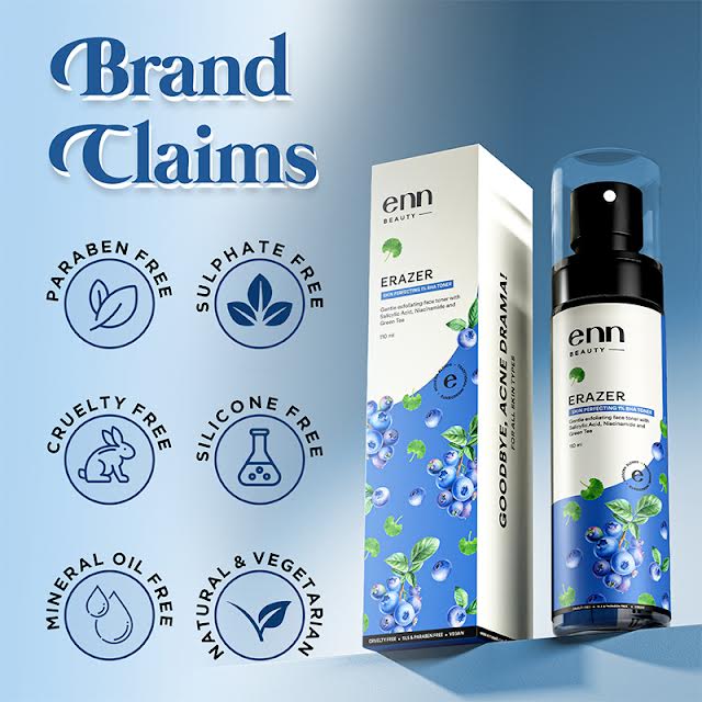1% BHA Clarifying Face Toner For Bright Skin with Salicylic Acid- Reduces Acne & Pores