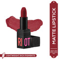 Matte Riot Lipstick Make up - 203 Road Rage Red