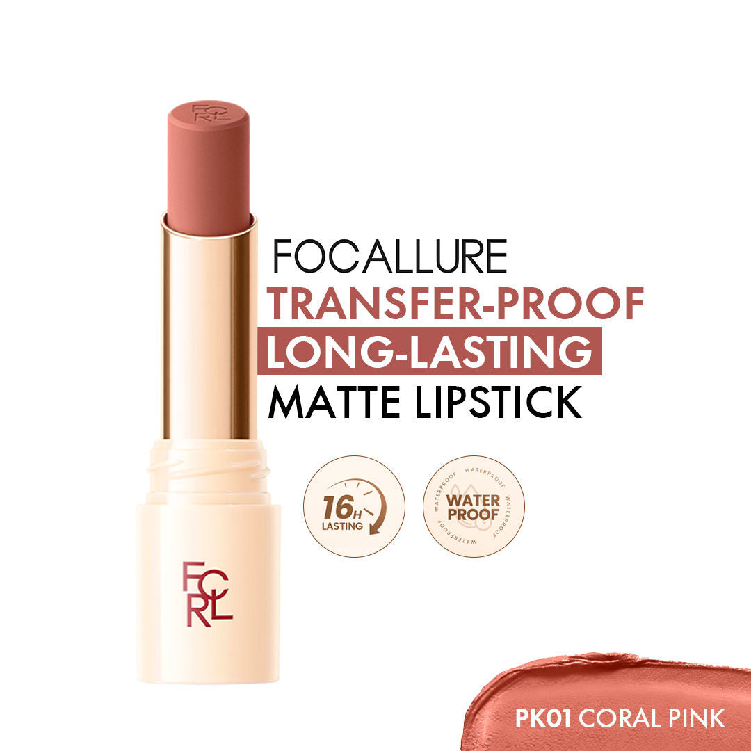 Lasting Matte Lipstick - Pk01 Coral Pink