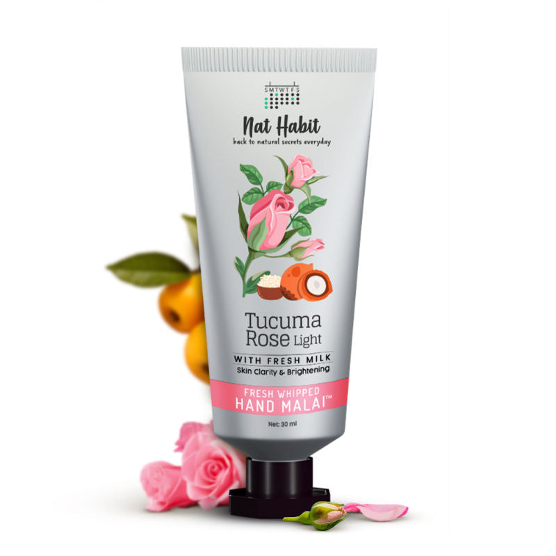 Tucuma Rose Hand Malai, Hand Cream for Dry Hands, Hand Cream for Women Skin Brightening