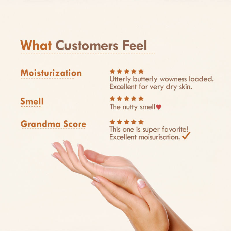 4 Butter Mush Hand Malai - Shea,Tucuma,Avocado & Cocoa, Hand Moisturizer Cream - Dry Skin