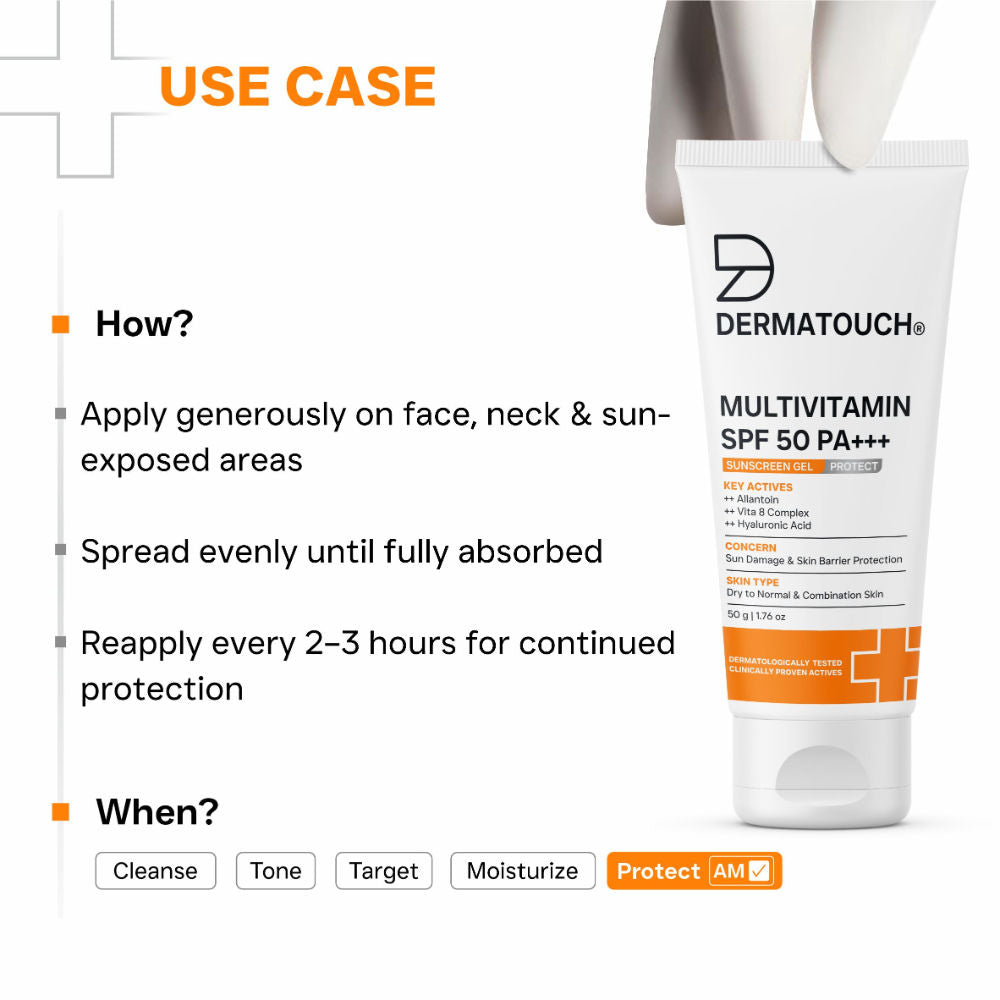 Multivitamin SPF 50 PA+++ Sunscreen Gel