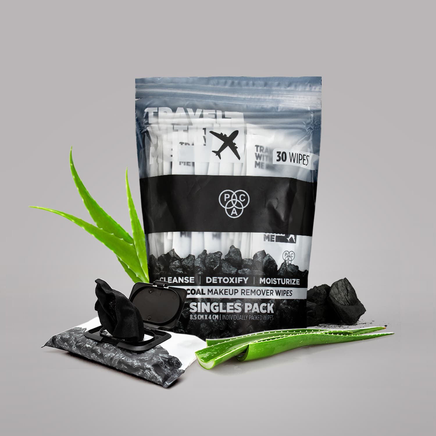 Travel With Me Charcoal Wipes
