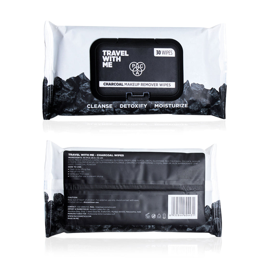 Travel With Me Charcoal Wipes