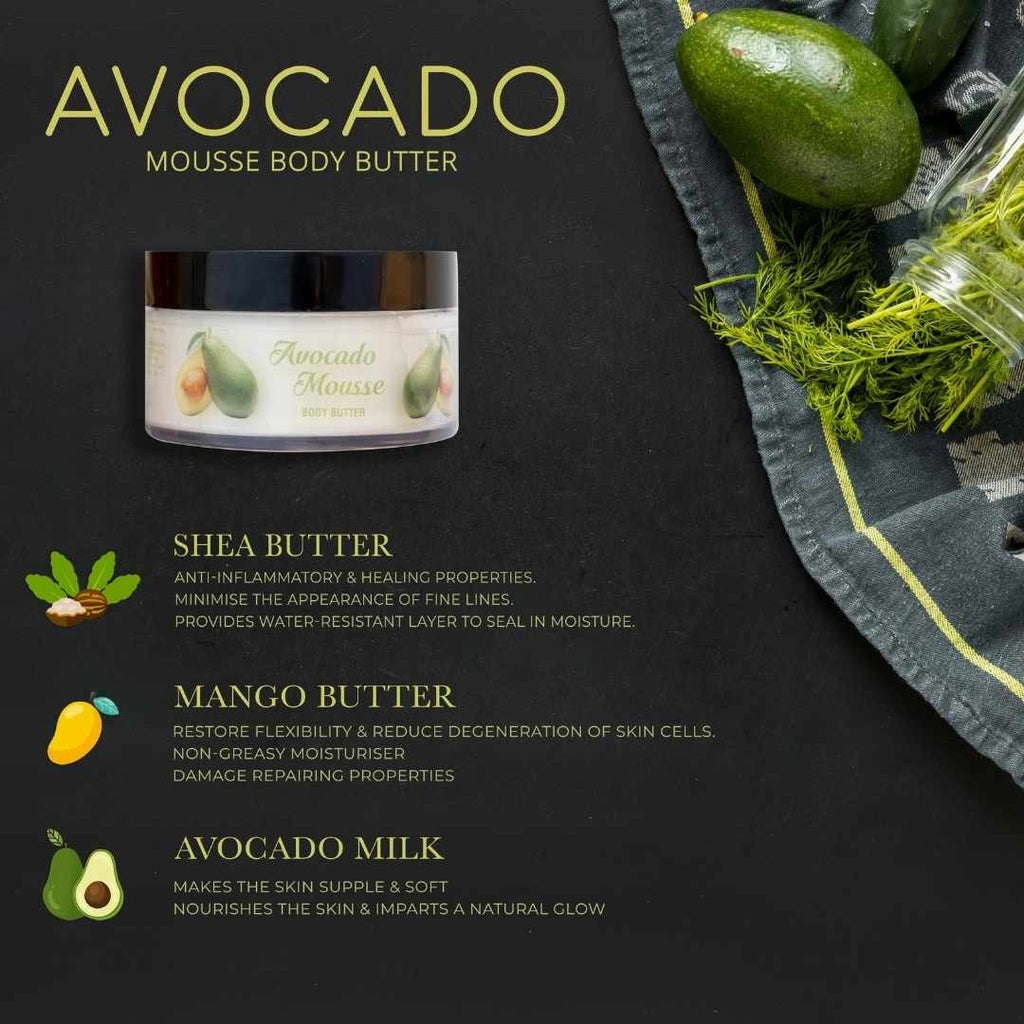 Avocado Mousse Body Butter Infused With Buttery Goodness