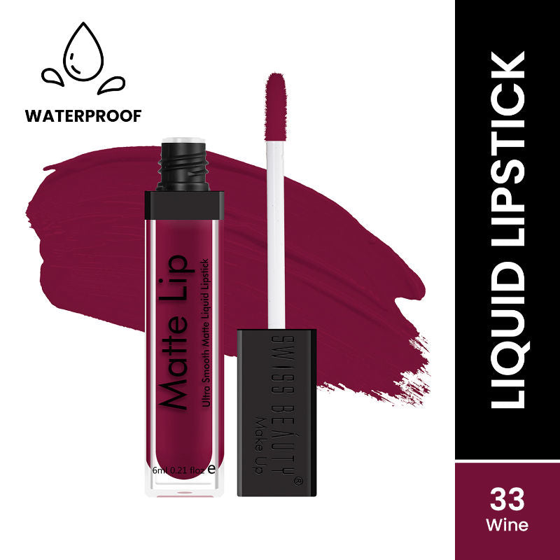 Ultra Smooth Matte Liquid Lipstick - 33 Wine