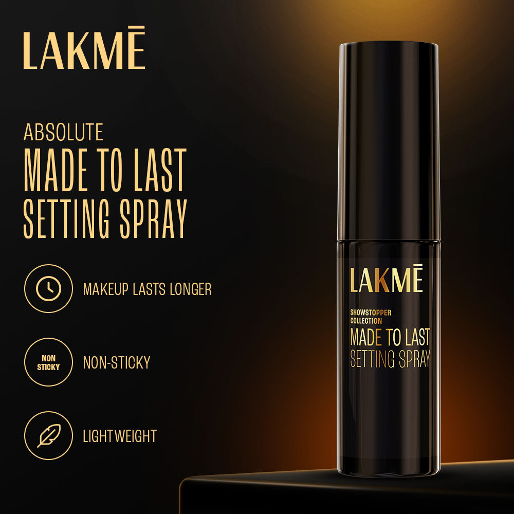 Lakmé Absolute Made to Last Setting Spray | Lightweight | Non Sticky 60ml