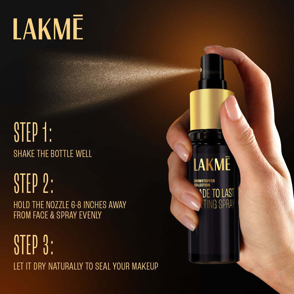 Lakmé Absolute Made to Last Setting Spray | Lightweight | Non Sticky 60ml