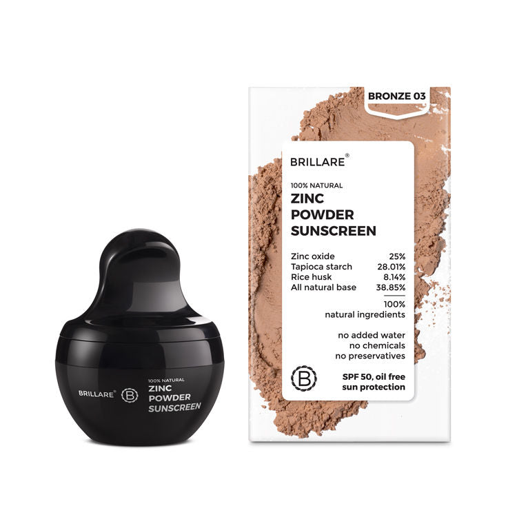 Zinc Powder Sunscreen SPF 50 - Bronze 03