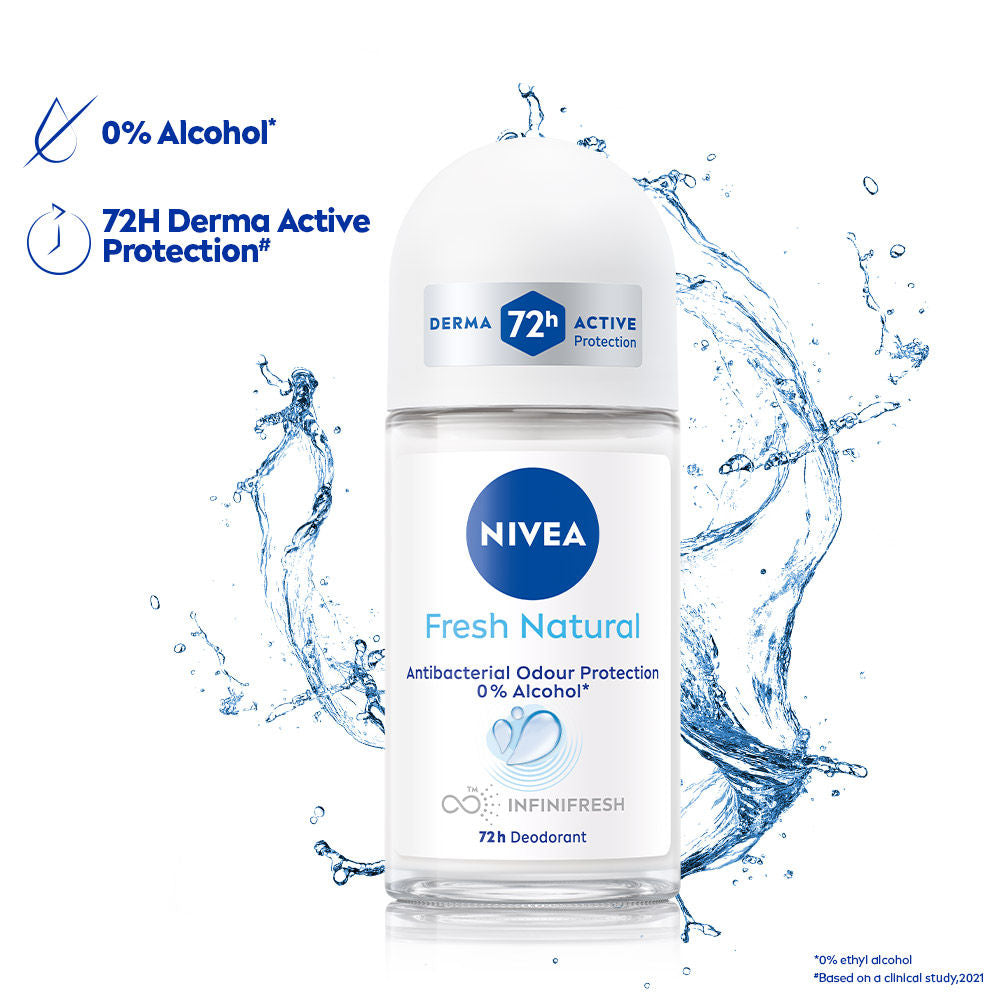 Fresh Natural Anti Roll-On Deodorant 72H Protection & Long Lasting