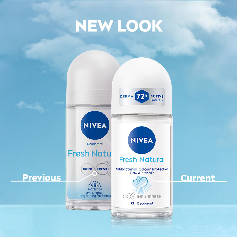 Fresh Natural Anti Roll-On Deodorant 72H Protection & Long Lasting