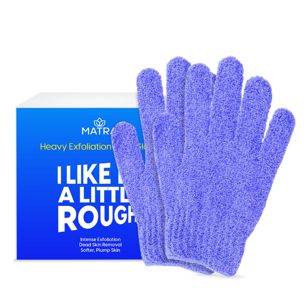 Heavy Exfoliating Bath Glove Loofah Body Scrub Mitten For Dead Skin & Blackhead