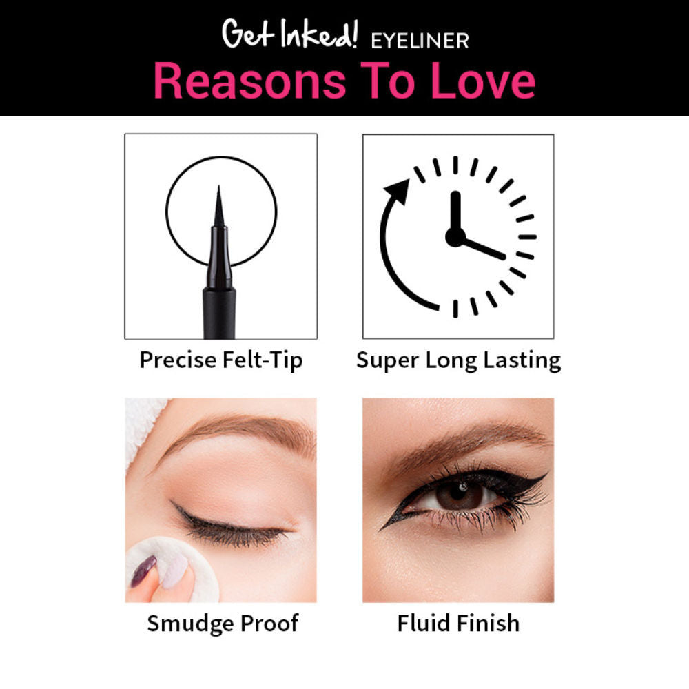 Nykaa Get Inked! Sketch Eyeliner Pen - Onyx 01
