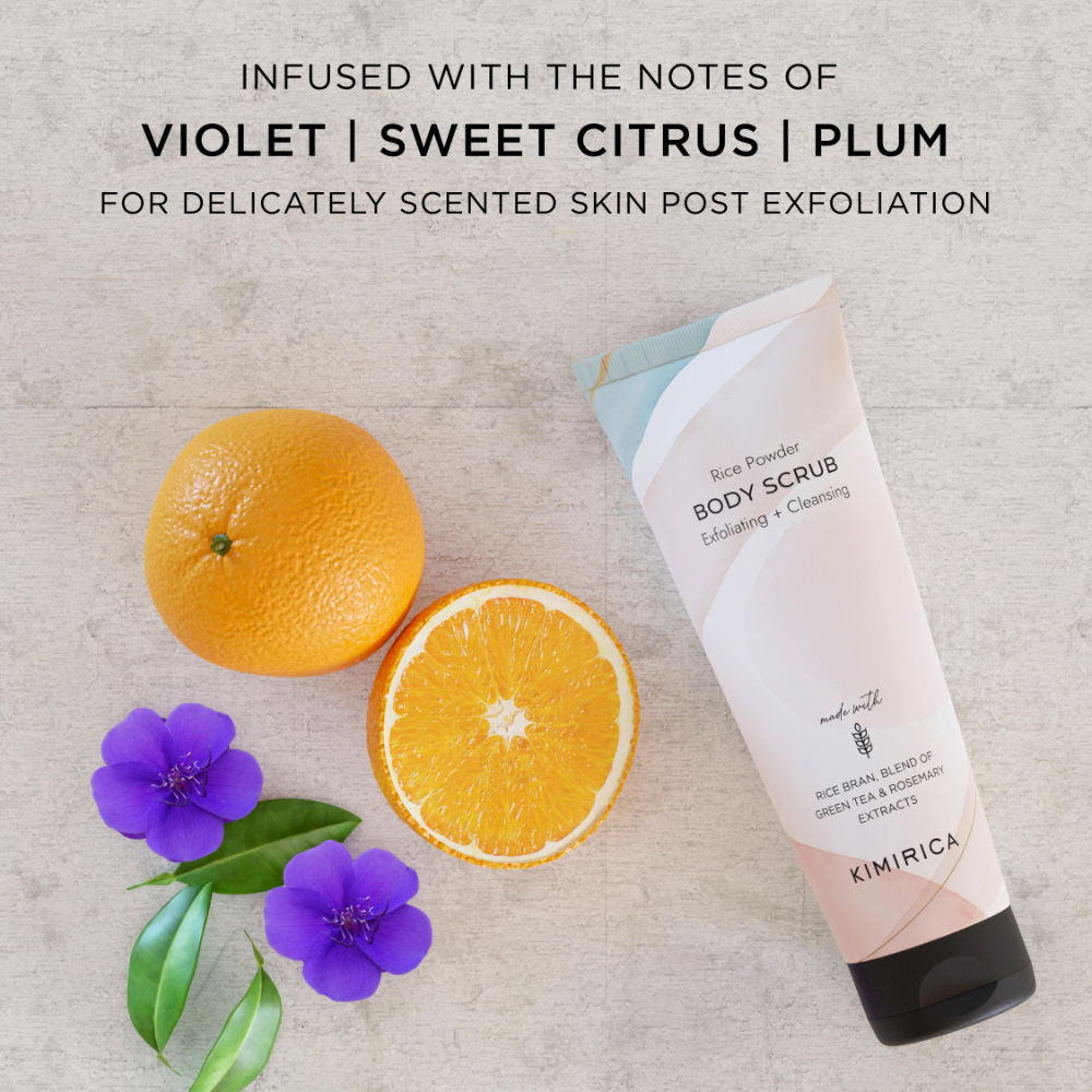 Exfoliating, Cleansing & Moisturising Rice Powder Body Scrub Tube