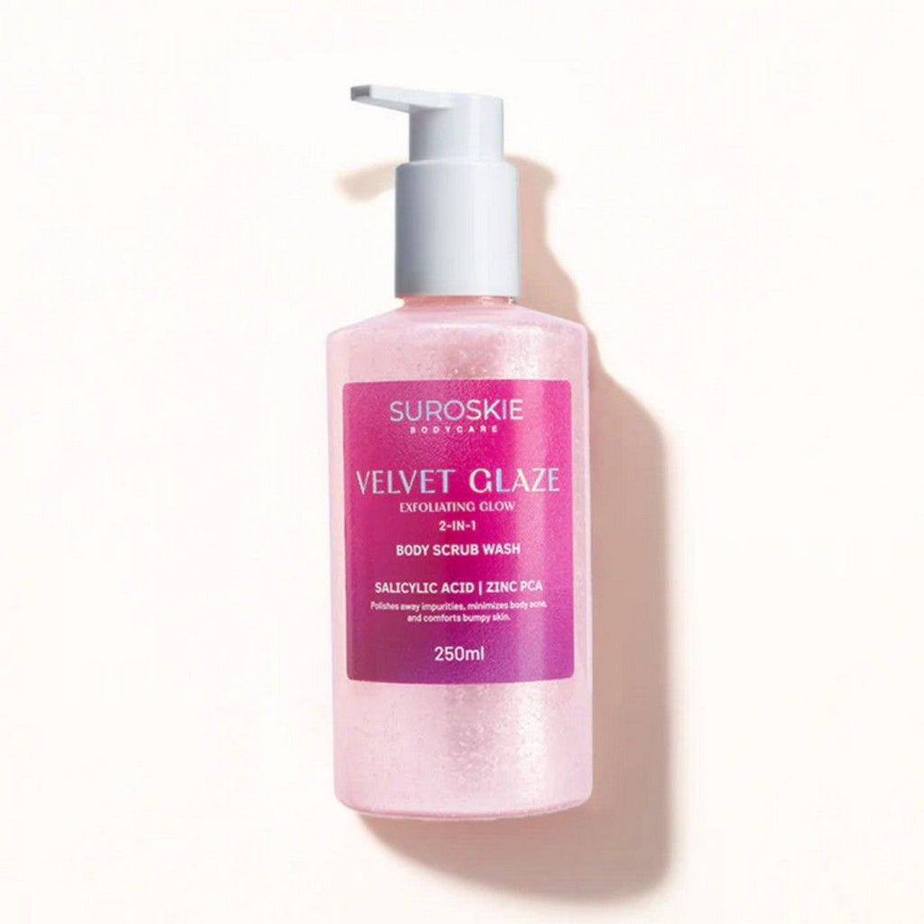 Velvet Glaze 2 in 1 Body Scrub Wash for Glowing Skin