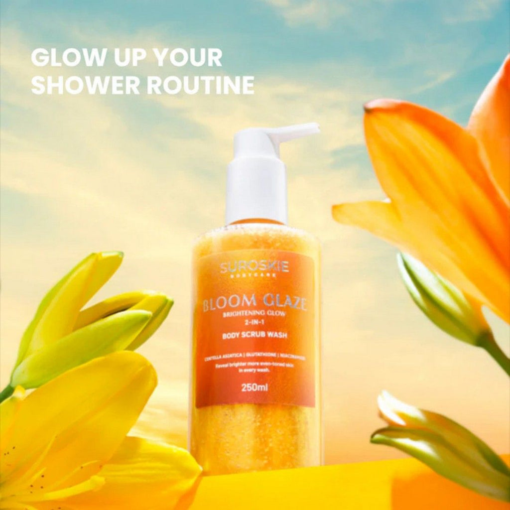 Bloom Glaze 2 in 1 Body Scrub Wash for Bright Glow