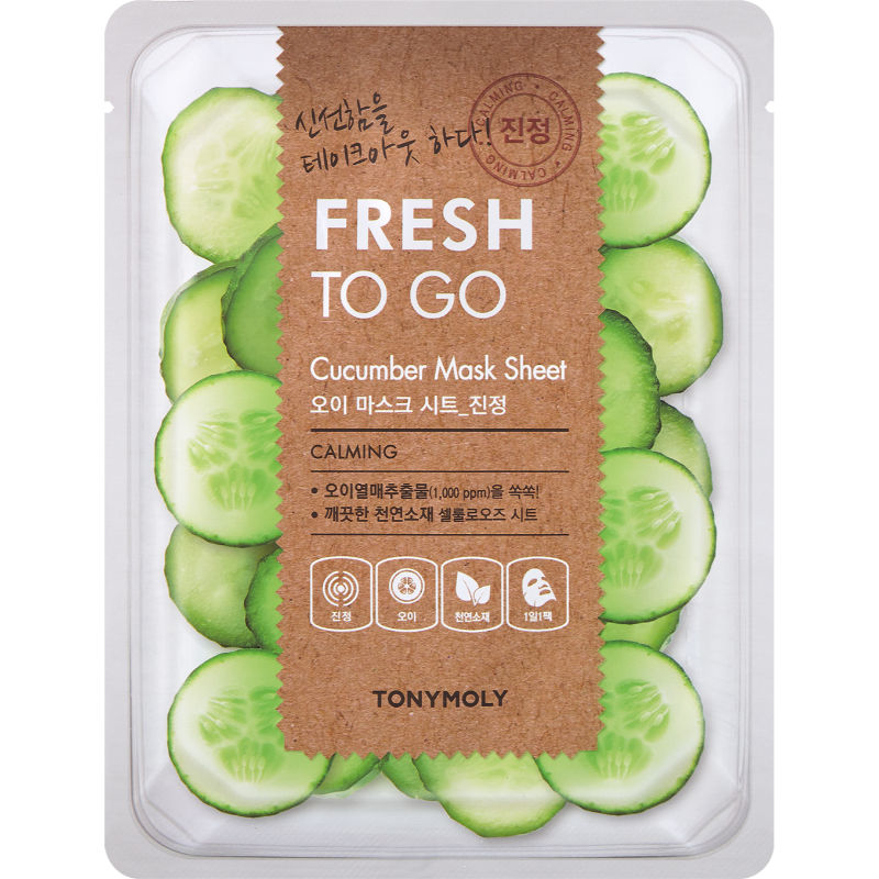 Korean Fresh To Go Face Sheet Mask - Cucumber