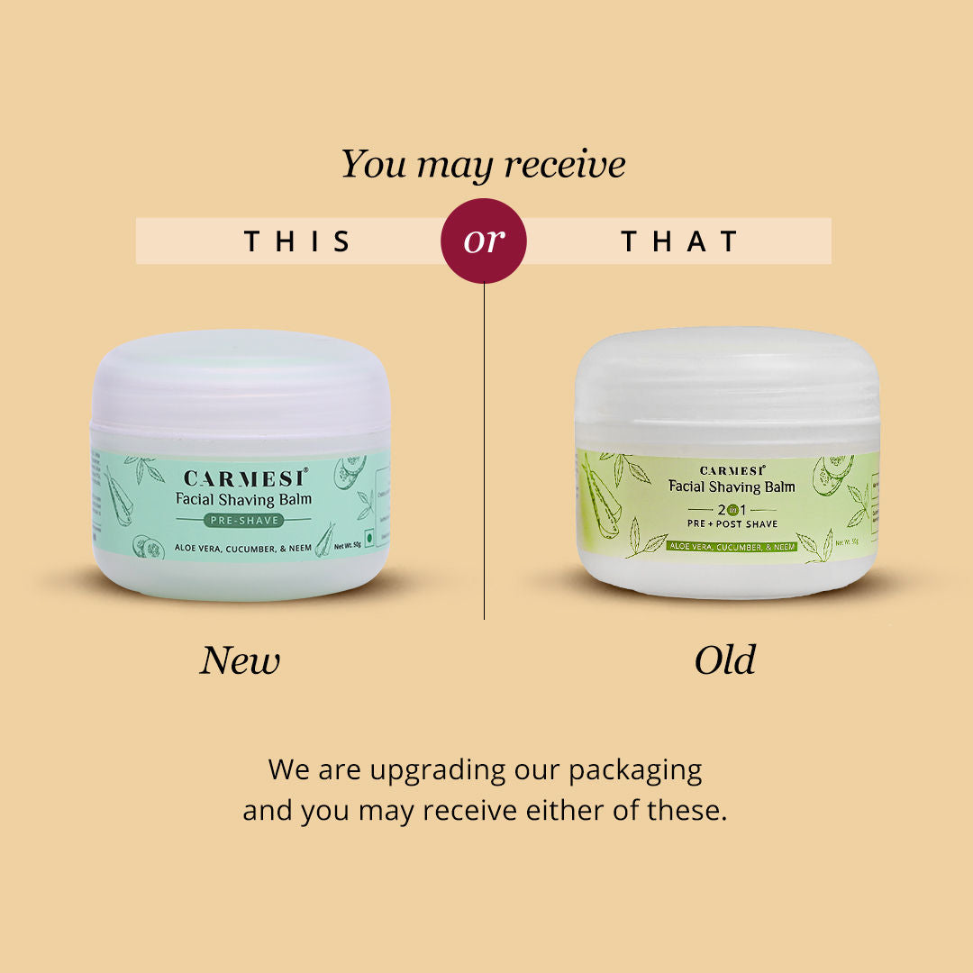 Pre-Shave Facial Shaving Balm for Women, No Razor Burn or Cuts