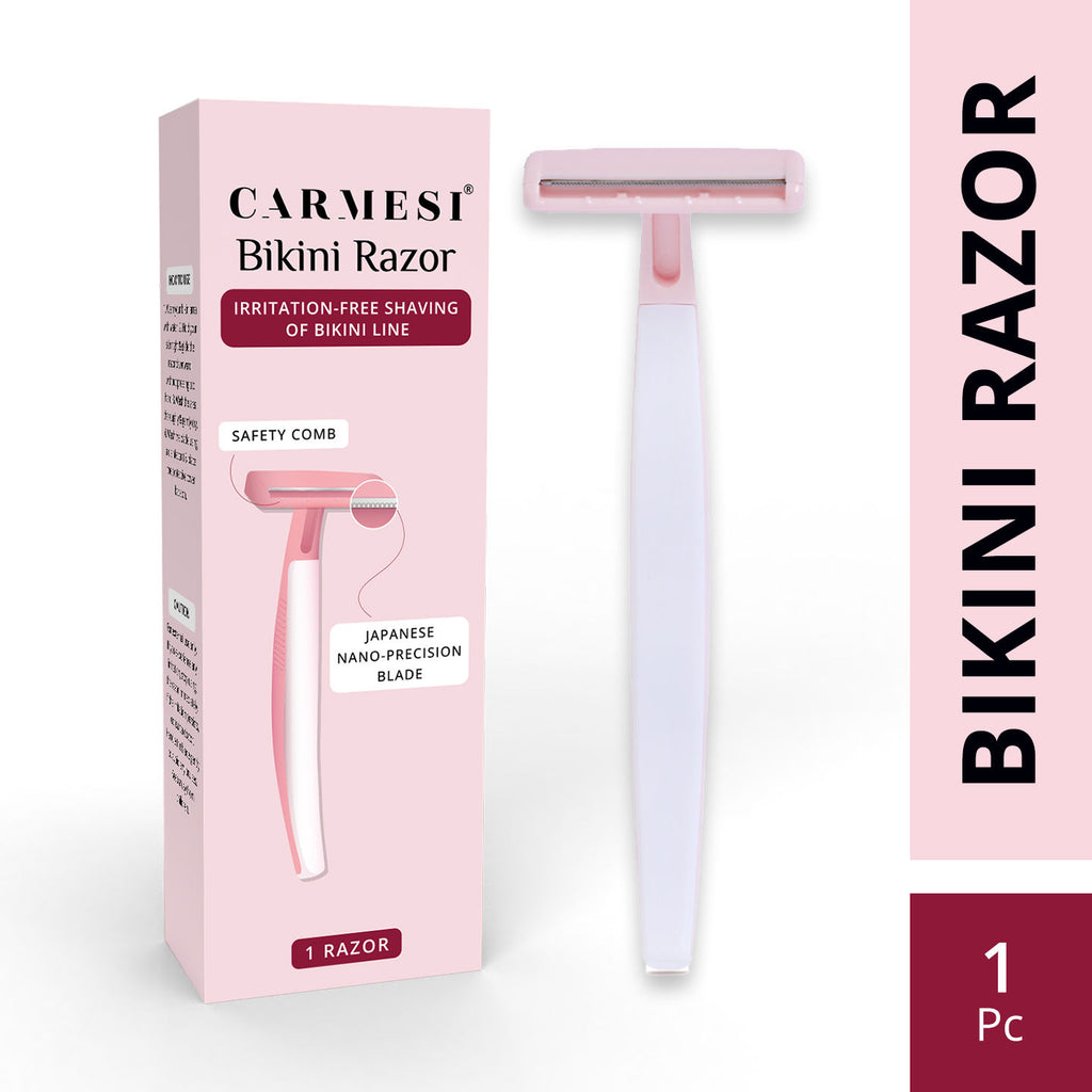 Bikini Razor for Women - For Irritation-Free Shaving of Bikini Line - No Cuts - Pack of 1