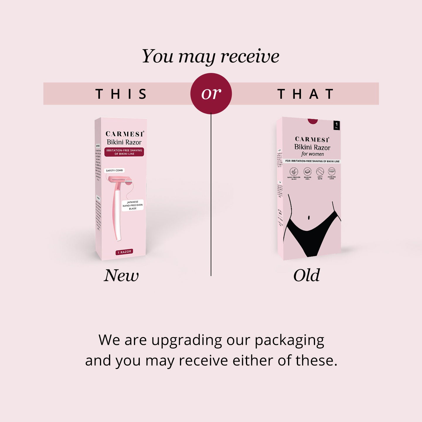 Bikini Razor for Women - For Irritation-Free Shaving of Bikini Line - No Cuts - Pack of 1