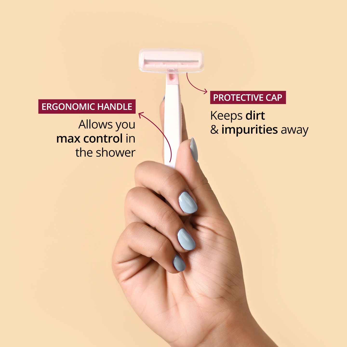 Bikini Razor for Women - For Irritation-Free Shaving of Bikini Line - No Cuts - Pack of 1