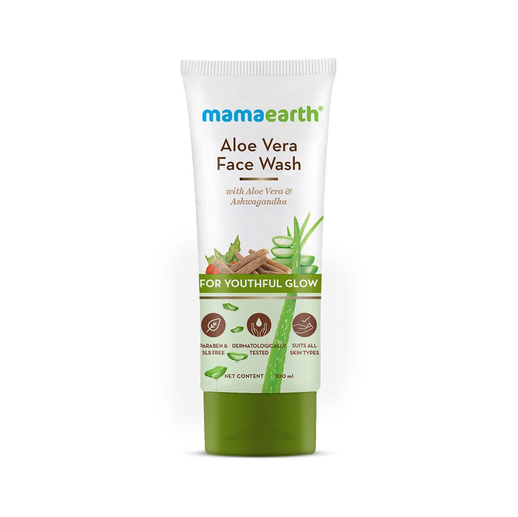 Aloe Vera Face Wash With Aloe Vera & Ashwagandha For A Youthful Glow