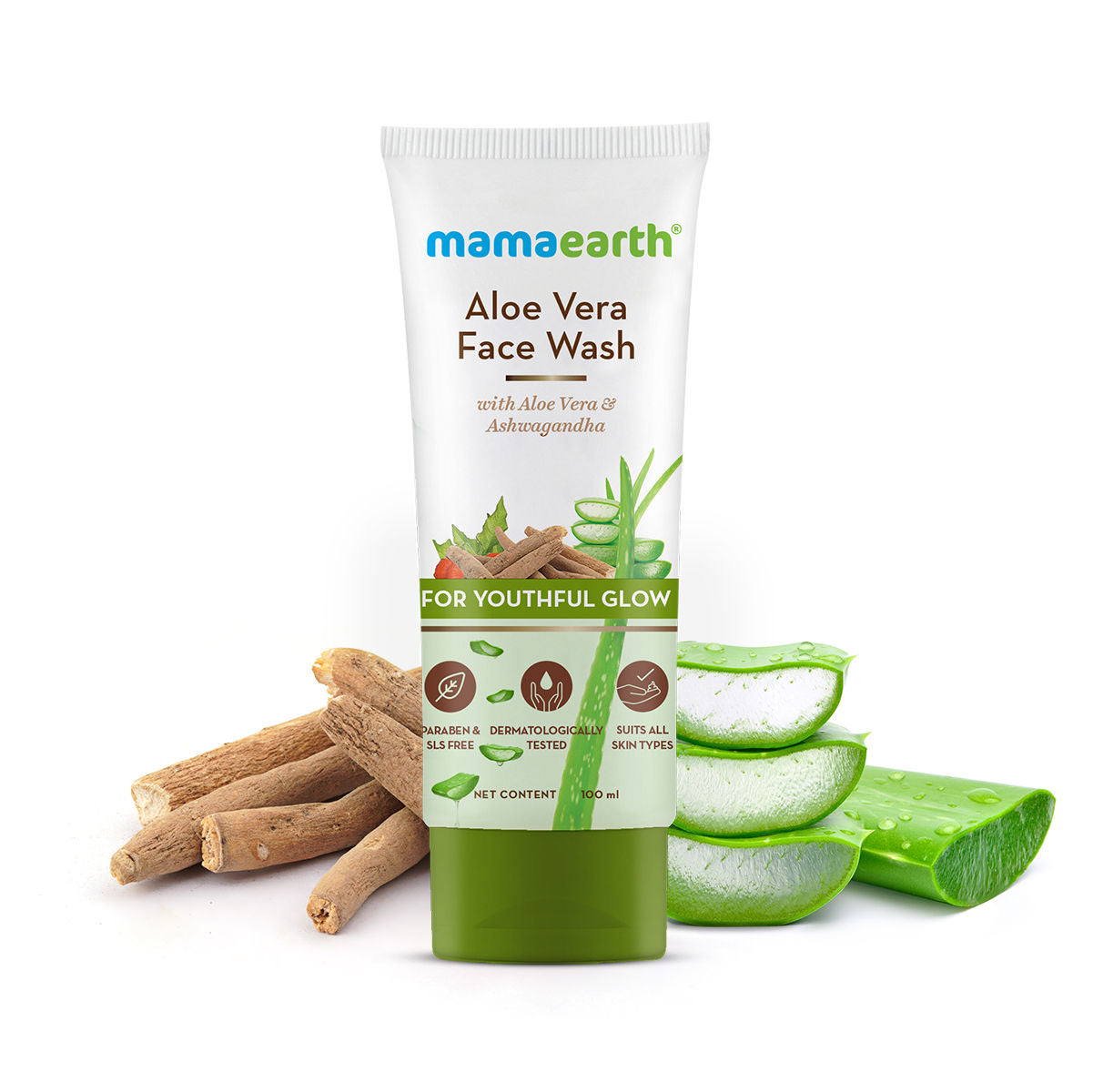 Aloe Vera Face Wash With Aloe Vera & Ashwagandha For A Youthful Glow