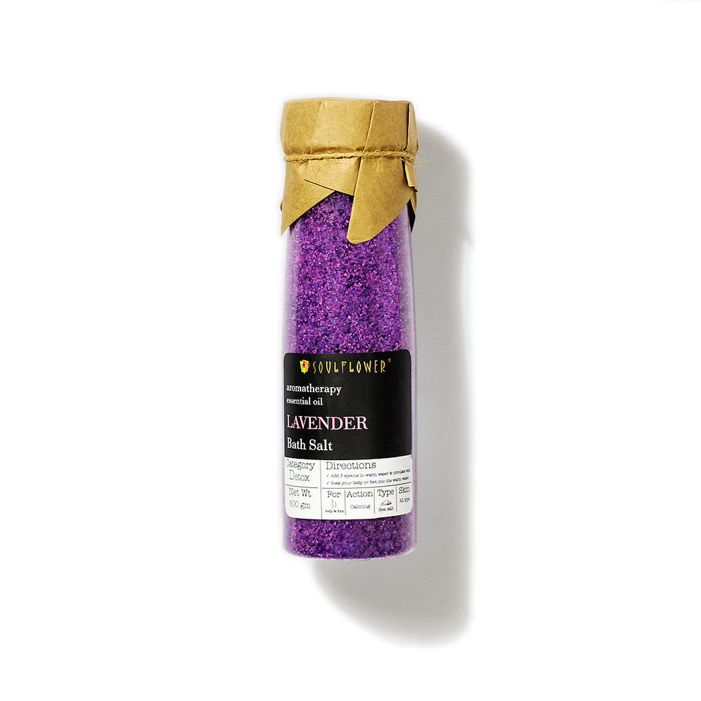 Exfoliating Lavender Body Scrub & Epsom Bath Salt, Vitamin E, Olive, Relaxing Muscle Pain