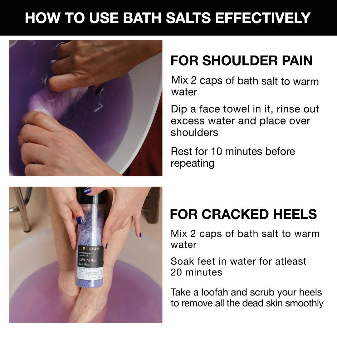 Exfoliating Lavender Body Scrub & Epsom Bath Salt, Vitamin E, Olive, Relaxing Muscle Pain