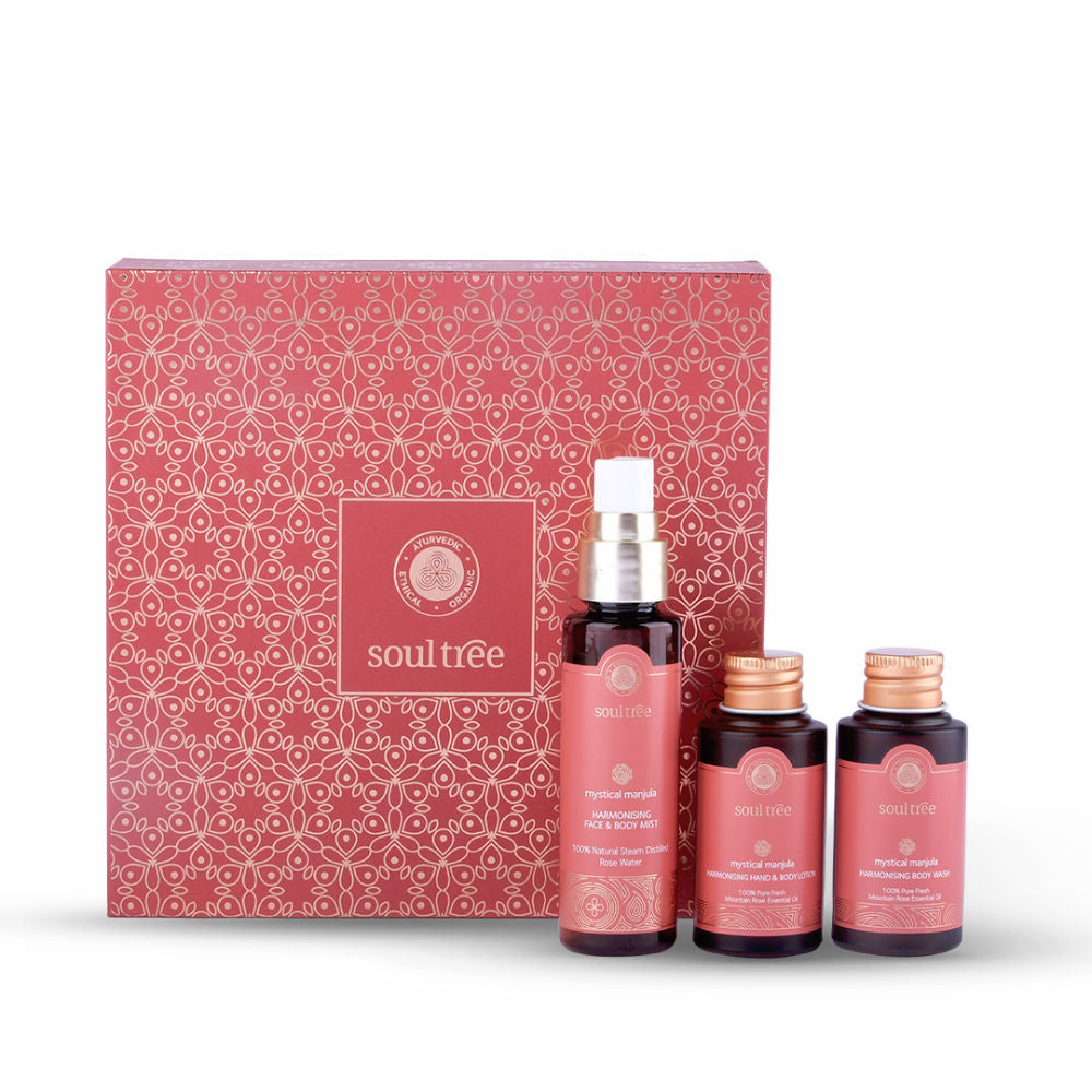 Mystical Manjula Rose Essentials Harmonising Body Care Mini Box