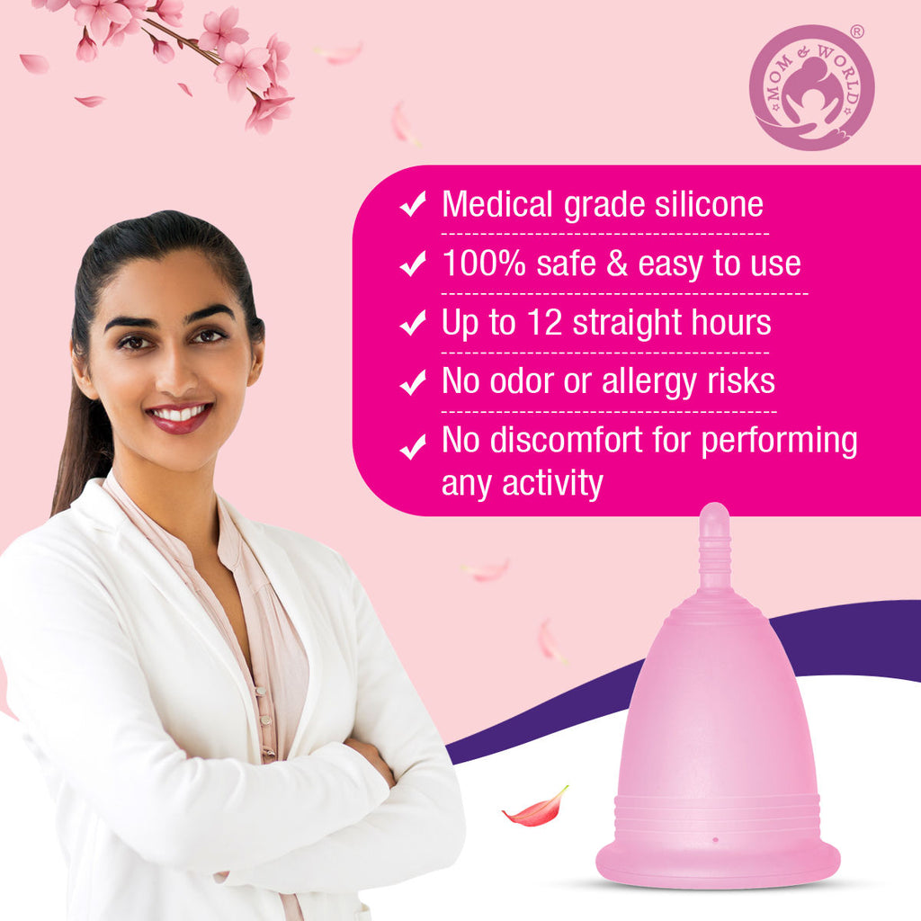 Medical Grade Silicone, Odor And Rash Free Reusable Menstrual Cup - Medium