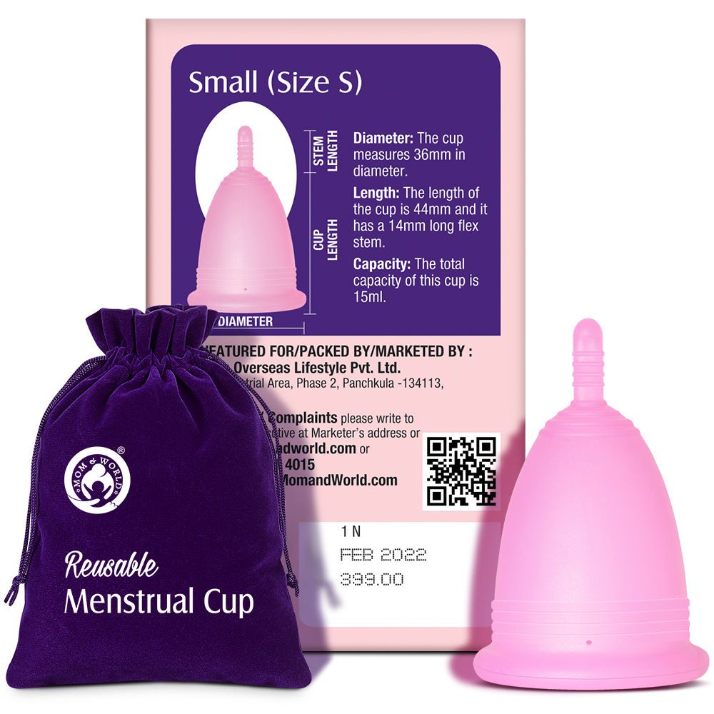 Medical Grade Silicone, Odor And Rash Free Reusable Menstrual Cup - Small