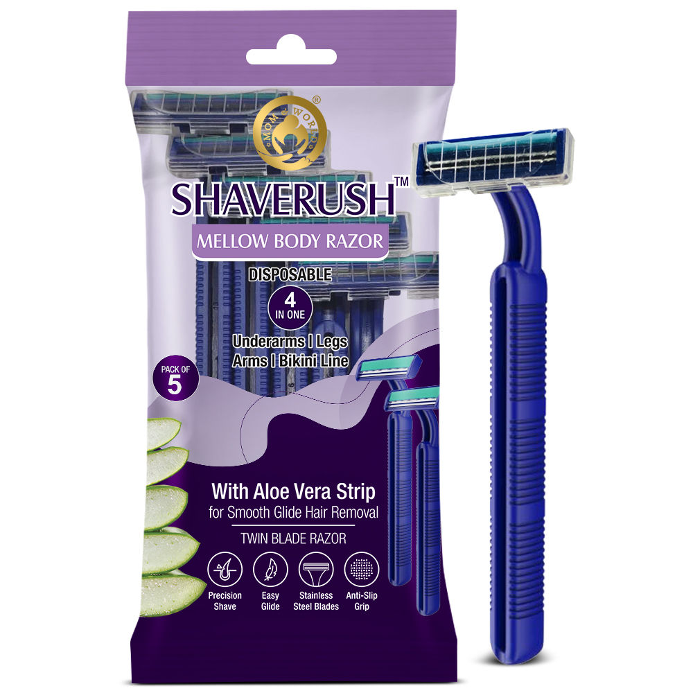 Shaverush Mellow Body Razor - 4 In 1