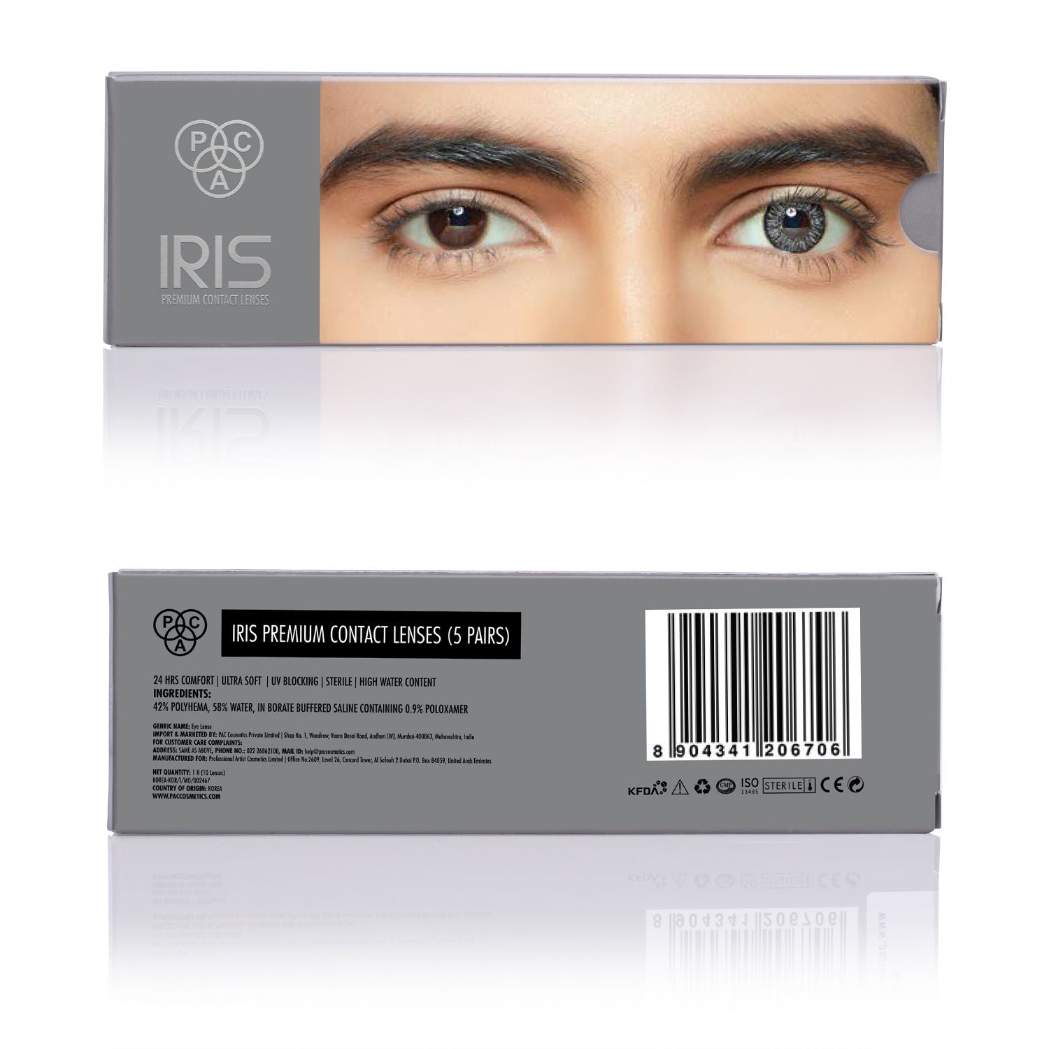 IRIS Premium Contact Lenses - Grey