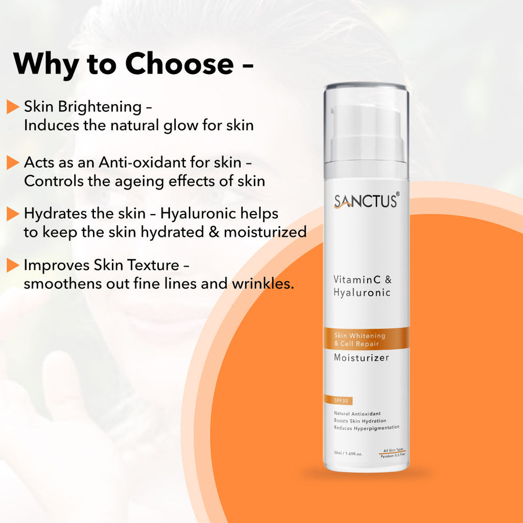 Hyaluronic & Vitamin C Oil-Free Face Moisturizer SPF 30