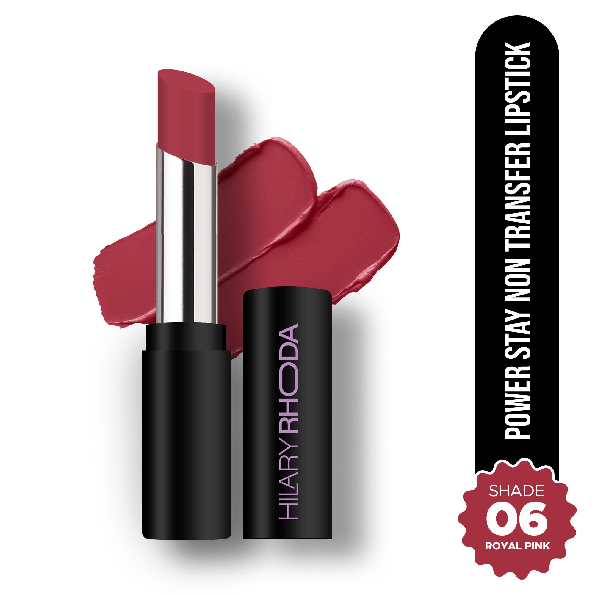Power Stay Non Transfer Lipstick - Royal Pink 06
